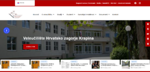 Redizajn web stranice Veleučilište Hrvatsko zagorje Krapina - Webforgelab