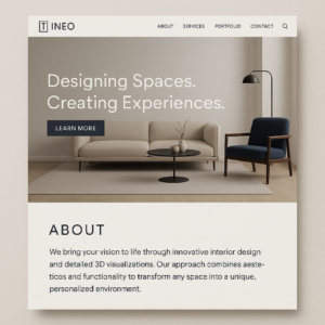 Ineo mockup web stranice